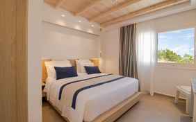 Schlafzimmer in der 2 Etagen Cave Suite